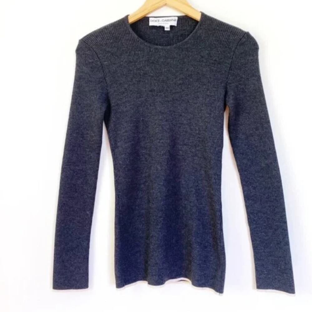 Dolce & Gabbana Ribbed Pullover Sweater Medium